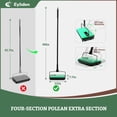 thumbnail image 4 of Eyliden New Upgrade Manual Carpet Sweeper with Extra Replaceable Roller Brush, L size, Green, 4 of 7