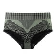 thumbnail image 4 of Women Color Lace Edge High Waisted Shorts Shapewear Tummy Control Panties, 4 of 8