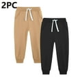 thumbnail image 2 of Favoffer 2PC Boys Girls Jogger Sweatpants Thermal Pants Winter Three-Layer Fleece-Lined Uniform Warm Cold-Proof Outerwear Home Travel Play Big Kids 5-14Y, 2 of 3