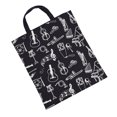 thumbnail image 1 of Cartoon Muscial Instruments Patterns Washable Cotton Cloth Handbag Music Tote Shoulder Grocery Shopping Bag for Students Girls, 1 of 4