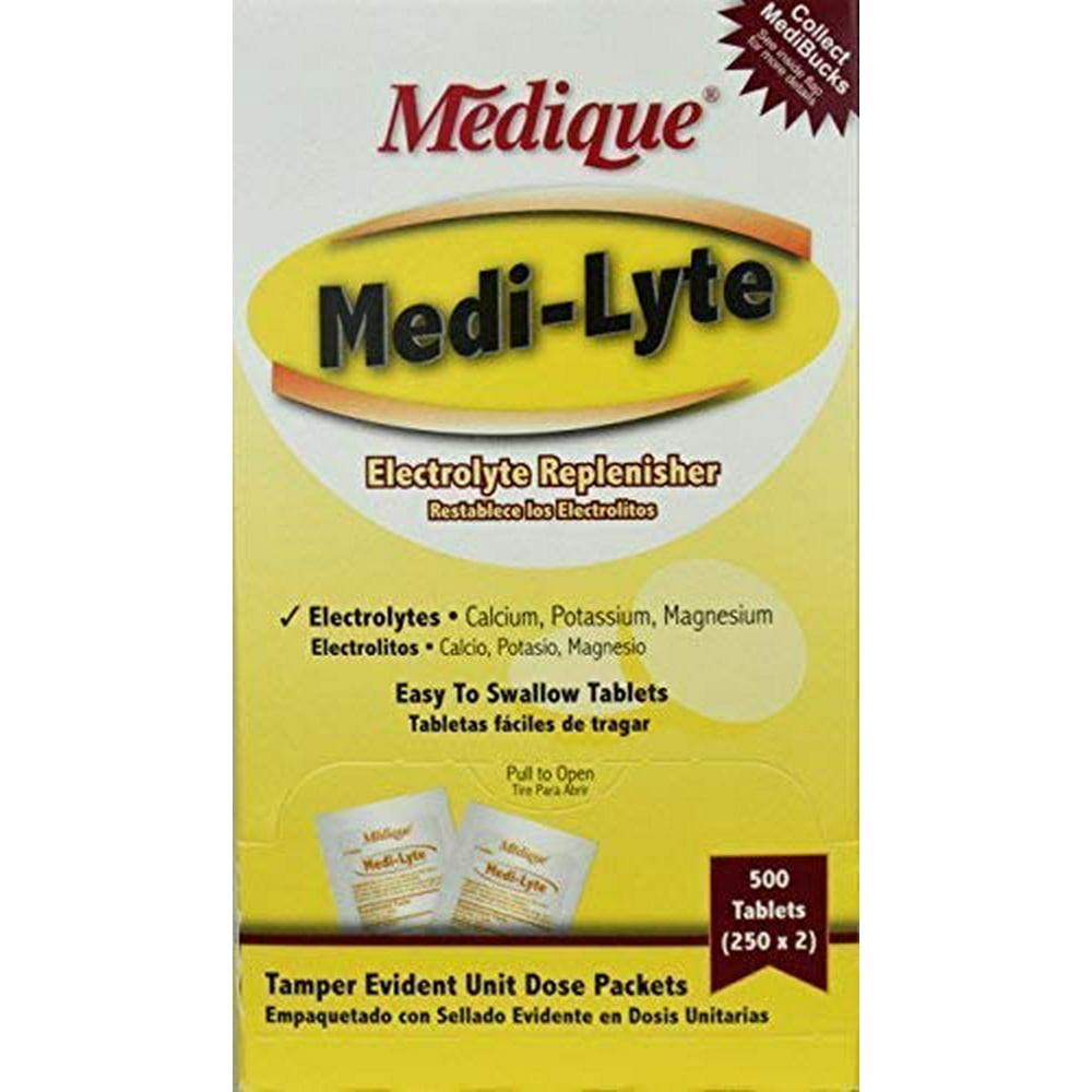 MediLyte Heat Stress Relief Tablets Sugar Free (500 / Box) 6 Boxes By