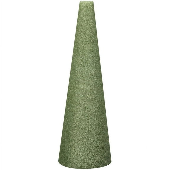 Design It Styrofoam Cone 9x4in, Green