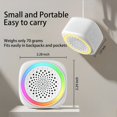 thumbnail image 2 of GJX Portable Sound Machine for Baby Sleep,26 White Noise Sound Machine,9 Color,Timer & Memory Function White Noise Sound Machine for Baby Adults,Office,Privacy Hotel (Mini), 2 of 7