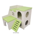 thumbnail image 3 of Casa De Hámster Nido de hámster, jaula de ardilla, cama de dormir para animales pequeños, casa de juegos (verde) Tmvgtek Libre de BPA, 3 of 3