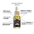 thumbnail image 2 of Aceite para barba Clara Bella Health Jojoba sin perfume, 30 ml, para hombre, 2 of 6