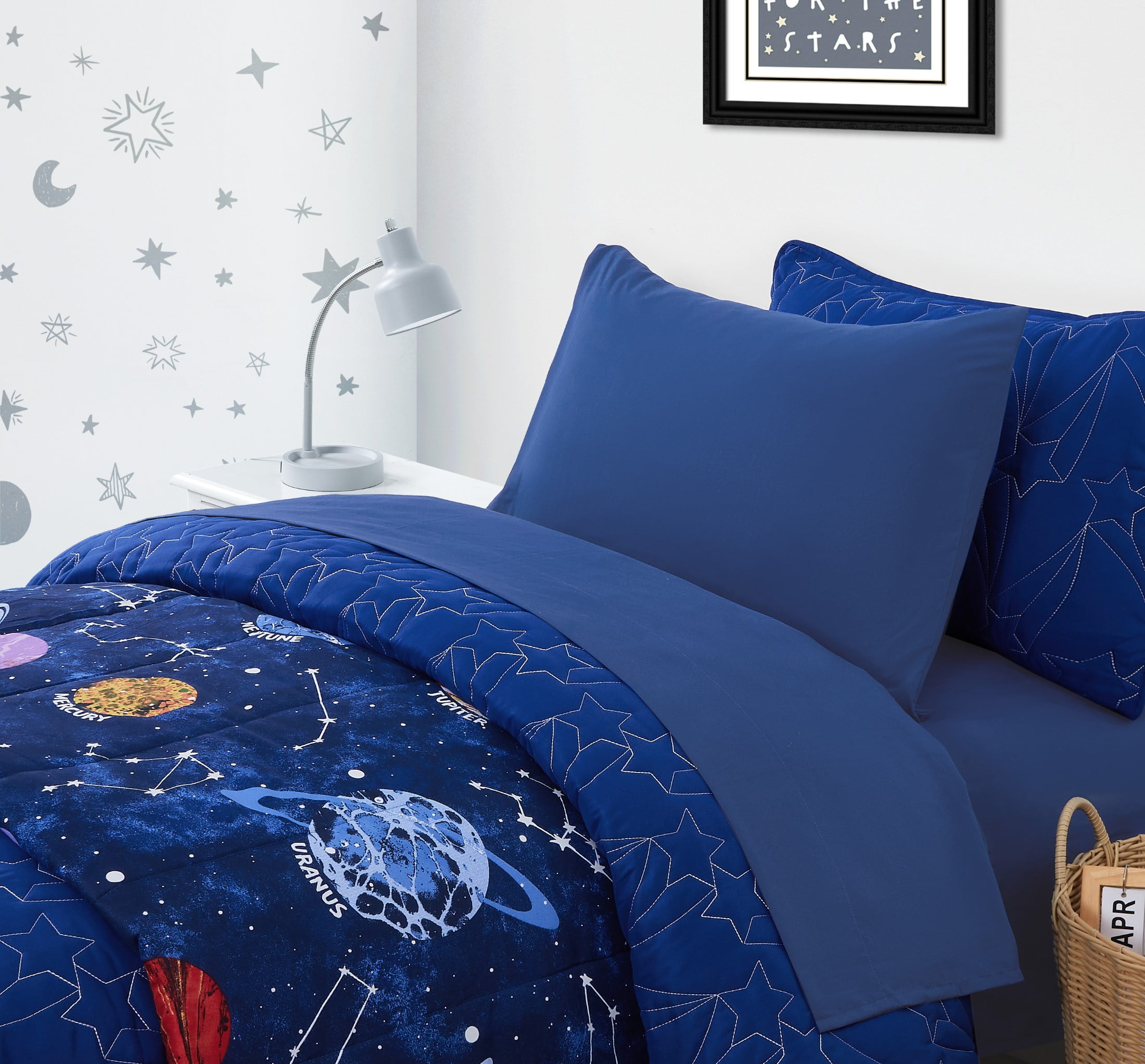 Your Zone Kids Super Soft Microfiber Sheet Set, Blue, Twin, 3 Piece