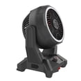 thumbnail image 6 of Hyper Tough Hyper Stack Dual-Power Jobsite Fan with Ring Light, Cordless or AC Powered, Adjustable Head, Black, 6 of 11
