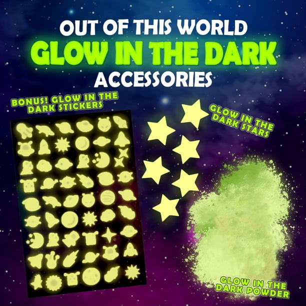 Papeterie Original - Galaxy Slime Kit - Ensemble de slime DIY - Glow in The  Dark Stars
