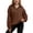 Coffee, variant on Women'S Sweatshirt Women's Solid Color Sweatshirt Women's Half Zip Pocketed Long Sleeve Pullover Hoodie For Sports & Leisure