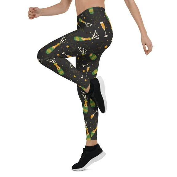 New Year's Toast Leggings Size: XS for Women | FIERCEPULSE