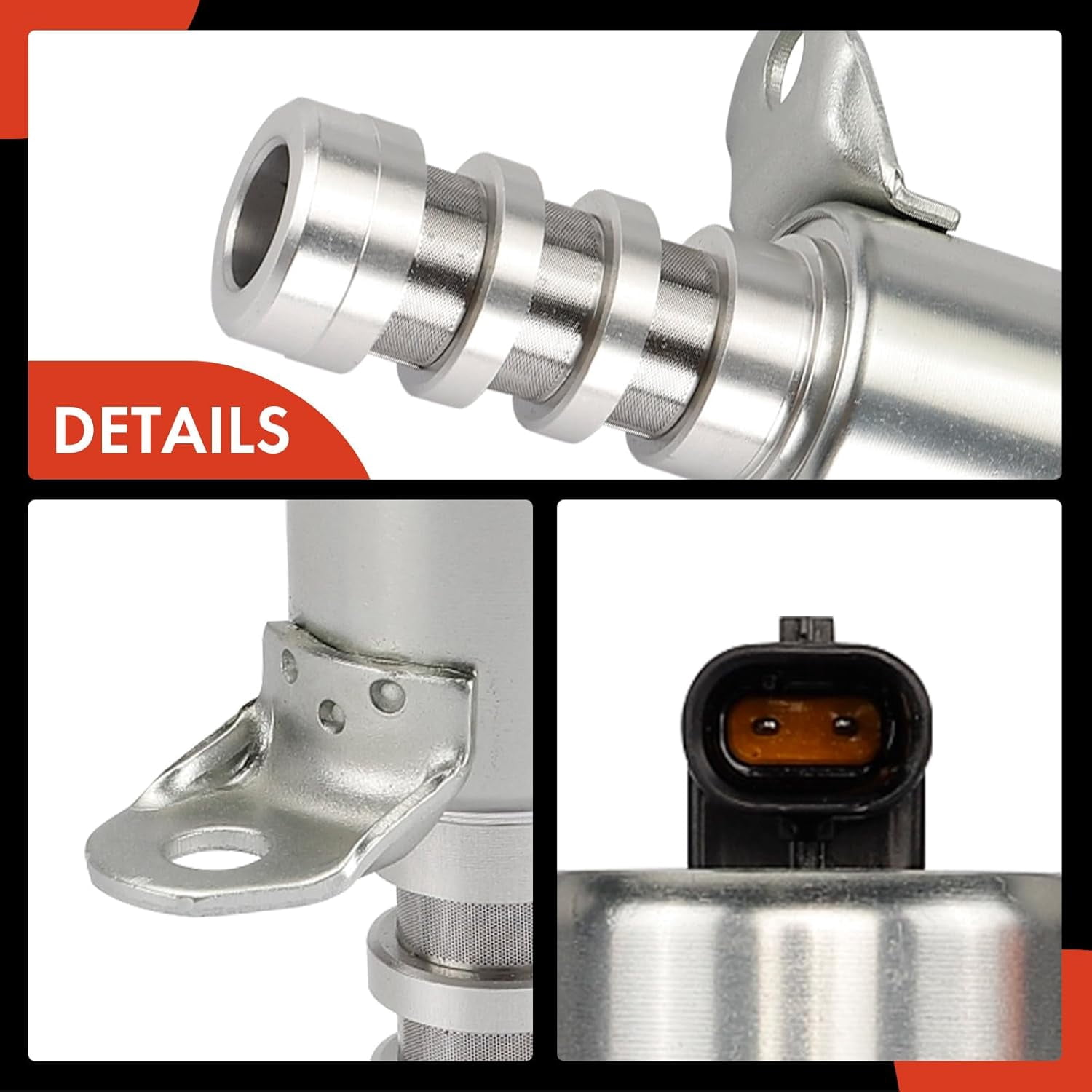 A-Premium Engine Variable Valve Timing (VVT) Solenoid Compatible with Ford Explorer, Escape, Fusion, Focus, Edge, Transit Connect, Taurus, C-Max, Maverick & Lincoln MKZ, MKC, MKT