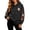 Black, variant on Hoodies for Women Goth Halloween Ghost Pumpkin Floral Graphic Pullover Hooded Sweatshirt Streetwear Holiday Top Fall Winter Oversized Sweatshirts with Kangaroo Pocket Army Green L