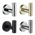 thumbnail image 3 of Luxe Hold No-Drill Hooks,Upgraded Stainless Steel Waterproof Suction Cup Hooks, Suction Cup Hooks for Shower, Bathroom, Hanging Towels, Mounting on Glass Shower Doors,Mirrors,Black, 3 of 6