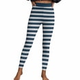 thumbnail image 6 of EliteGoogv Womens Yoga Pants Striped Workout Leggings High Waisted Comfort Stretch For Women Fitness Daily Wear Athletic Pants 2XL Yellow, 6 of 9