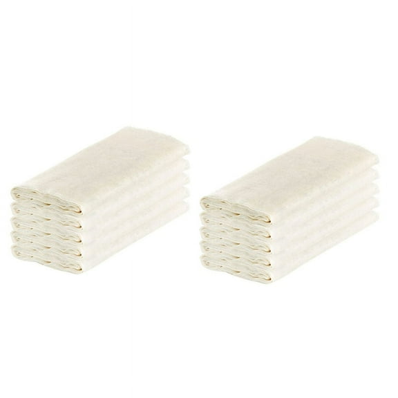 Muslin Cloths for Cooking, Pack of 10 (50X50CM), Unbleached, Cotton Reusable and Washable Cheese Cloths for Straining