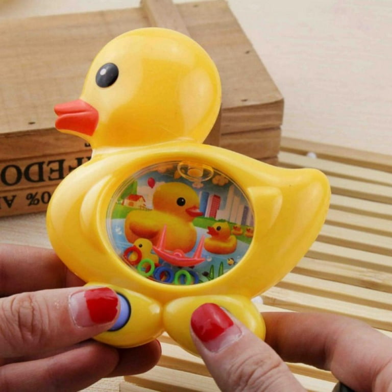 Handheld Water Game Toys Ducks Shape Fish Ring Toss Aqua Arcade