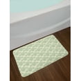 thumbnail image 2 of Vintage Bath Mat, Flourishes Drawn by Hand Floral Details Victorian Inspired Ornaments, Plush Bathroom Decor Mat with Non Slip Backing, 29.5" X 17.5", Cream and Laurel Green, by Ambesonne, 2 of 2