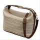 thumbnail image 2 of Fashionable Straw Cross-Body Bag Handbag White Patchwork Brown, 2 of 5