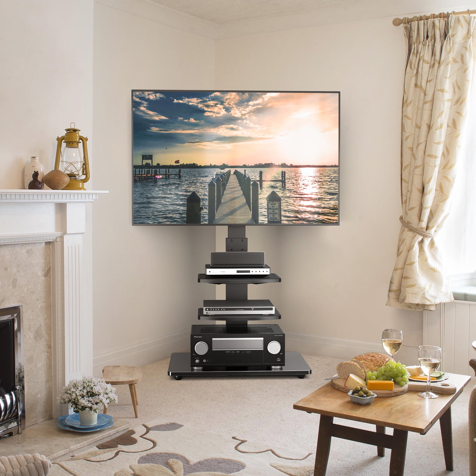 Ameriwood Home Galaxy TV Stand with Mount for TVs up to 50