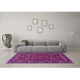 thumbnail image 3 of Ahgly Company Indoor Square Persian Purple Traditional Area Rugs, 6' Square, 3 of 4