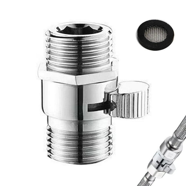 Shower Control Valve, Brass Core Water Pressure Regulator Water Restrictor Control Leak Prevention Replacement, Shower Valve Replacement, RV Faucet Indoor Plumbing Controlling