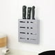 thumbnail image 5 of Organizador de cuchillos de pared | Portacuchillos modular de plástico para fruta | Almacenamiento de cocina de plástico ABS duradero | Diseño compacto perforado | Almacenamiento seguro y práctico, 5 of 5