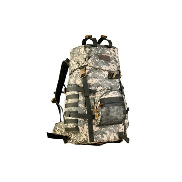 Soidarity para deportes al aire libre Bolsa grande impermeable Multi bolsillo Hombros Mochilas ajustables de gran capacidad Supervivencia Mochilas de mochilero Camuflaje gris Soidarity OD023066-03