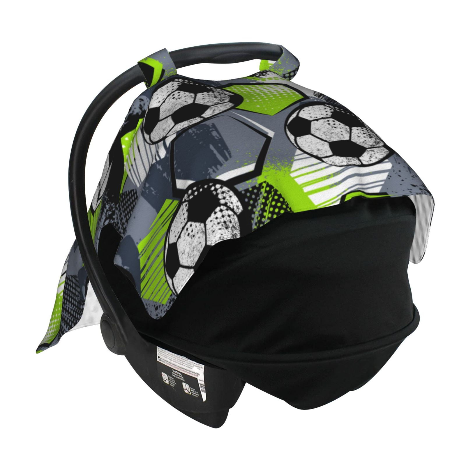 Naloa Football Baby Car Seat Cover, Breathable Baby Carrier Cover, Multiuse Baby Carrier Cover & Nursing Breastfeeding Cover