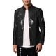 thumbnail image 1 of Chaquetas metálicas INSPIRE CHIC para hombres, chaqueta de PU brillante para fiestas y clubes nocturnos con cremallera, 1 of 5