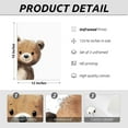 thumbnail image 2 of Bear Nursery Wall Art Decor Kids Canvas Poster Baby Boy Nursery Wall Decor Woodland Animal Pictures Teddy Peeking Bear Prints Cute Brown Painting Neutral Artwork Bedroom Set of 3, 2 of 6