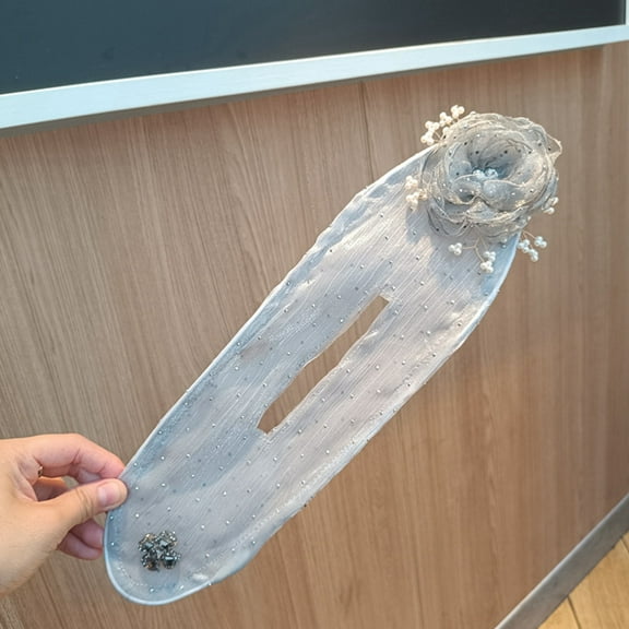 Handmade Embroidered Floral Bun Roller Lazy Curling Tool Cozy Hair Maker For Quick Easy Updo Styling Long Hair