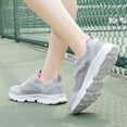 thumbnail image 6 of Yindaity Mesh On Clouds Women Shoes Women's Fresh Foam Running Shoes Barefoot Running Shoes Women Light Gray,6.5, 6 of 9