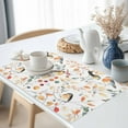 thumbnail image 3 of Autumn Cute Placemats Set of 6 Bird Standing on Branch Colorful Leaf Fruit Flower Heat Insulated Linen Place Mats, Washable Stain-Proof Table Mats for Dining Tables Holiday Decor 13x19inch, 3 of 9