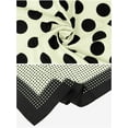 thumbnail image 4 of INSPIRE CHIC Women Polka Dots 35"x35" Large Square Scarf Satin Silk Like Head Wrap Bandanas Neck Scarves White 35.4x35.4", 4 of 6