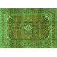 thumbnail image 1 of Ahgly Company Indoor Rectangle Medallion Green Traditional Area Rugs, 8' x 10', 1 of 1