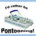 thumbnail image 3 of CafePress - I'D Rather Be Pontooning Beer Pontoon Boat T S - Light T-Shirt - CP, 3 of 5