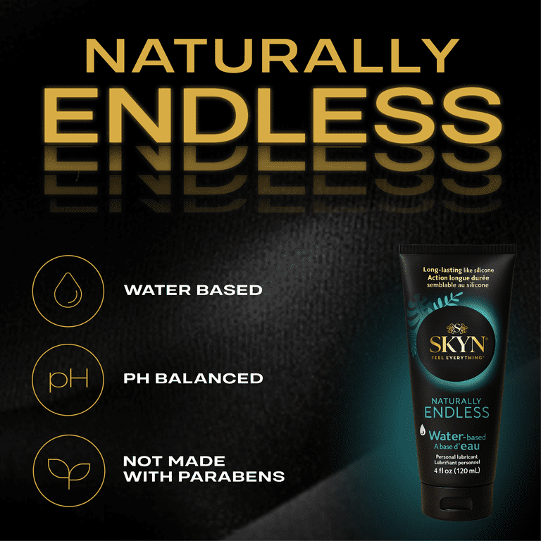 SKYN Naturally Endless Water Based Personal Lubricant - 4 fl oz, 1 Bottle -  Long Lasting, Safe with Latex & Non-Latex Condoms - Walmart.com