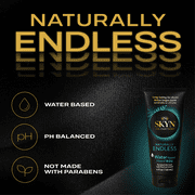 SKYN Naturally Endless Water Based Personal Lubricant - 4 fl oz, 1 Bottle - Long Lasting, Safe with Latex & Non-Latex Condoms