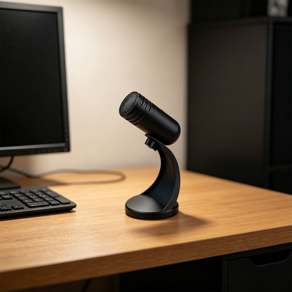 Professional USB Condenser Microphone With Wide Frequency Ranges And Durability Metal Construction Condenser Mic