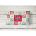 thumbnail image 2 of Carolines Treasures CK5731PW1216 York Chocolate 1 Cat Love Canvas Fabric Decorative Pillow, Red, 12H x16W, multicolor, 2 of 3