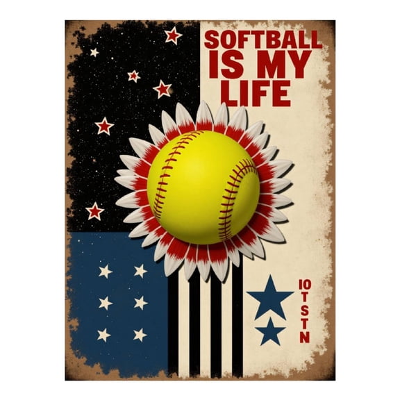 Diamond Art Kits for Adults - 5d Softball Passion Star Stripes Diamond Painting for Adults, Diamond Art for Adults Beginners, Diamond Painting Kits for Adults for Home Wall Decor