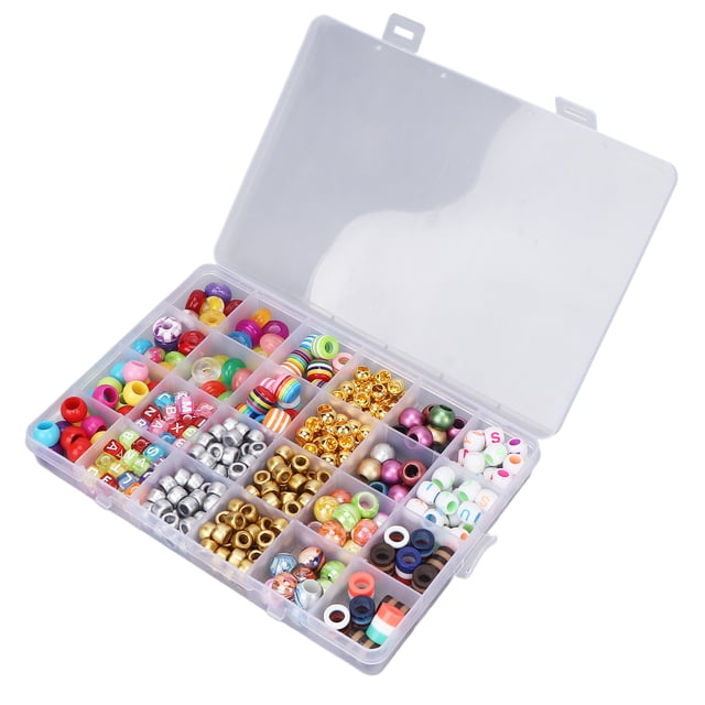 Hair Braiding Beads, 395pcs Beard Bead Colorful Plastic Fashionable For Dating Gathering For Festival Party For Necklace DIY ANGGREK Dreadlocks Bead