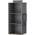 thumbnail image 5 of Organisateurs et Rangement Suspendus pour Garde-Robe Étagères de Rangement Suspendues à 3 Tablettes pour Garde-Robe VR Gris, 5 of 5
