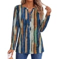 thumbnail image 3 of Fantaslook Henley Long Sleeve Shirts for Women Casual V Neck Fall Tops Dressy Work Blouses, 3 of 9