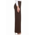 thumbnail image 2 of Rekkuna Women's Silky Soft Gutsy Knit Pull-On Wide Leg Hi-Rise Palazzo Pant (X-Small, Chocolate Brown), 2 of 5