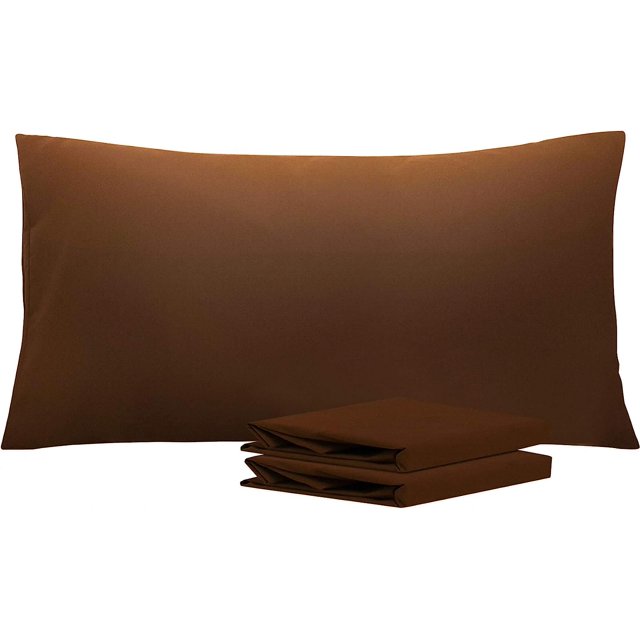 NTBAY Juego de 4 fundas de almohada Queen 100% microfibra cepillada de 1800 hilos, súper suaves y acogedoras, resistentes a las arrugas, la decoloración y las manchas con cierre de sobre, fundas de al