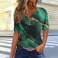 thumbnail image 4 of ATENAR Womens Shirts Soft Lightweight Shirts for Women Loose Tee Green 3XL, 4 of 6