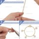 thumbnail image 4 of 1 caja de 12 pulseras de cadena con cierre de palanca chapadas en oro auténtico de 18 quilates, de acero inoxidable y plata dorada, con eslabones redondos., 4 of 7