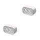 thumbnail image 1 of Altavoz inalámbrico Inteprter Bluetooth pantalla LED Barra de sonido estéreo Blanco 2piezas, 1 of 6