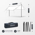 thumbnail image 2 of Lona de camping Bessport, 300 x 460 cm, con 2 postes, impermeable, 3000 mm, 2 of 7